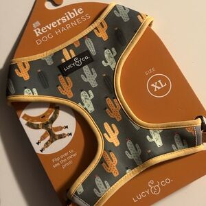 Lucy & Co. Reversible XL Dog Harness - Cactus and Sunshine Prints